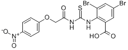 3,5-DIBROMO-2-[[[[(4-NITROPHENOXY)ACETYL]AMINO]THIOXOMETHYL]AMINO]-BENZOIC ACID CAS#: 532388-96-8