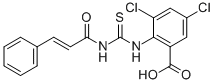 3,5-DICHLORO-2-[[[(1-OXO-3-PHENYL-2-PROPENYL)AMINO]THIOXOMETHYL]AMINO]-BENZOIC ACID CAS#: 532943-17-2