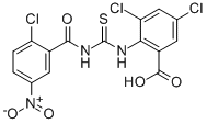 3,5-DICHLORO-2-[[[(2-CHLORO-5-NITROBENZOYL)AMINO]THIOXOMETHYL]AMINO]-BENZOIC ACID CAS#: 586392-92-9