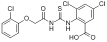 3,5-DICHLORO-2-[[[[(2-CHLOROPHENOXY)ACETYL]AMINO]THIOXOMETHYL]AMINO]-BENZOIC ACID CAS#: 535977-67-4