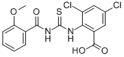 3,5-DICHLORO-2-[[[(2-METHOXYBENZOYL)AMINO]THIOXOMETHYL]AMINO]-BENZOIC ACID CAS#: 532407-56-0