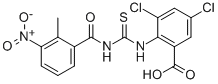 3,5-DICHLORO-2-[[[(2-METHYL-3-NITROBENZOYL)AMINO]THIOXOMETHYL]AMINO]-BENZOIC ACID CAS#: 532981-36-5