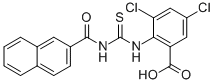 3,5-DICHLORO-2-[[[(2-NAPHTHALENYLCARBONYL)AMINO]THIOXOMETHYL]AMINO]-BENZOIC ACID CAS#: 532414-97-4