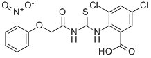 3,5-DICHLORO-2-[[[[(2-NITROPHENOXY)ACETYL]AMINO]THIOXOMETHYL]AMINO]-BENZOIC ACID CAS#: 532418-54-5
