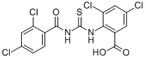 3,5-DICHLORO-2-[[[(2,4-DICHLOROBENZOYL)AMINO]THIOXOMETHYL]AMINO]-BENZOIC ACID CAS#: 532423-11-3