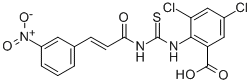 3,5-DICHLORO-2-[[[[3-(3-NITROPHENYL)-1-OXO-2-PROPENYL]AMINO]THIOXOMETHYL]AMINO]-BENZOIC ACID CAS#: 535957-34-7