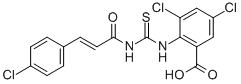 3,5-DICHLORO-2-[[[[3-(4-CHLOROPHENYL)-1-OXO-2-PROPENYL]AMINO]THIOXOMETHYL]AMINO]-BENZOIC ACID CAS#: 535956-53-7