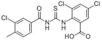 3,5-DICHLORO-2-[[[(3-CHLORO-4-METHYLBENZOYL)AMINO]THIOXOMETHYL]AMINO]-BENZOIC ACID CAS#: 532954-73-7