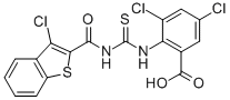 3,5-DICHLORO-2-[[[[(3-CHLOROBENZO[B]THIEN-2-YL)CARBONYL]AMINO]THIOXOMETHYL]AMINO]-BENZOIC ACID CAS#: 536983-75-2