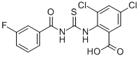 3,5-DICHLORO-2-[[[(3-FLUOROBENZOYL)AMINO]THIOXOMETHYL]AMINO]-BENZOIC ACID CAS#: 531546-08-4