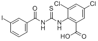 3,5-DICHLORO-2-[[[(3-IODOBENZOYL)AMINO]THIOXOMETHYL]AMINO]-BENZOIC ACID CAS#: 532407-84-4