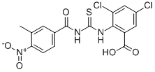 3,5-DICHLORO-2-[[[(3-METHYL-4-NITROBENZOYL)AMINO]THIOXOMETHYL]AMINO]-BENZOIC ACID CAS#: 532977-81-4