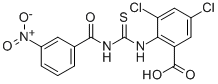 3,5-DICHLORO-2-[[[(3-NITROBENZOYL)AMINO]THIOXOMETHYL]AMINO]-BENZOIC ACID CAS#: 535955-85-2