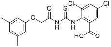 3,5-DICHLORO-2-[[[[(3,5-DIMETHYLPHENOXY)ACETYL]AMINO]THIOXOMETHYL]AMINO]-BENZOIC ACID CAS#: 535940-98-8