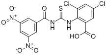 3,5-DICHLORO-2-[[[(3,5-DINITROBENZOYL)AMINO]THIOXOMETHYL]AMINO]-BENZOIC ACID CAS#: 532415-87-5