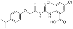 3,5-DICHLORO-2-[[[[[4-(1-METHYLETHYL)PHENOXY]ACETYL]AMINO]THIOXOMETHYL]AMINO]-BENZOIC ACID CAS#: 532420-27-2