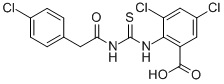 3,5-DICHLORO-2-[[[[(4-CHLOROPHENYL)ACETYL]AMINO]THIOXOMETHYL]AMINO]-BENZOIC ACID CAS#: 532386-42-8