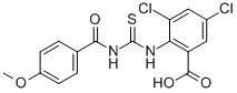 3,5-DICHLORO-2-[[[(4-METHOXYBENZOYL)AMINO]THIOXOMETHYL]AMINO]-BENZOIC ACID CAS#: 533920-84-2
