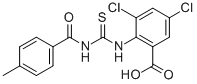3,5-DICHLORO-2-[[[(4-METHYLBENZOYL)AMINO]THIOXOMETHYL]AMINO]-BENZOIC ACID CAS#: 531547-52-1