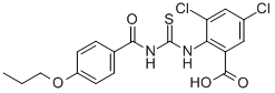 3,5-DICHLORO-2-[[[(4-PROPOXYBENZOYL)AMINO]THIOXOMETHYL]AMINO]-BENZOIC ACID CAS#: 532423-56-6