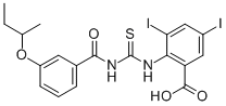 3,5-DIIODO-2-[[[[3-(1-METHYLPROPOXY)BENZOYL]AMINO]THIOXOMETHYL]AMINO]-BENZOIC ACID CAS#: 531548-72-8