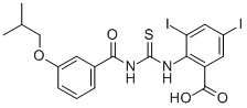 3,5-DIIODO-2-[[[[3-(2-METHYLPROPOXY)BENZOYL]AMINO]THIOXOMETHYL]AMINO]-BENZOIC ACID CAS#: 532422-77-8