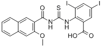 3,5-DIIODO-2-[[[[(3-METHOXY-2-NAPHTHALENYL)CARBONYL]AMINO]THIOXOMETHYL]AMINO]-BENZOIC ACID CAS#: 532942-47-5