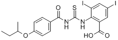 3,5-DIIODO-2-[[[[4-(1-METHYLPROPOXY)BENZOYL]AMINO]THIOXOMETHYL]AMINO]-BENZOIC ACID CAS#: 532942-52-2
