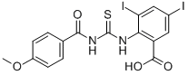 3,5-DIIODO-2-[[[(4-METHOXYBENZOYL)AMINO]THIOXOMETHYL]AMINO]-BENZOIC ACID CAS#: 532386-69-9