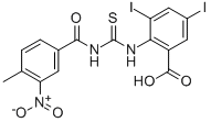 3,5-DIIODO-2-[[[(4-METHYL-3-NITROBENZOYL)AMINO]THIOXOMETHYL]AMINO]-BENZOIC ACID CAS#: 535955-61-4