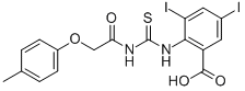 3,5-DIIODO-2-[[[[(4-METHYLPHENOXY)ACETYL]AMINO]THIOXOMETHYL]AMINO]-BENZOIC ACID CAS#: 532954-91-9