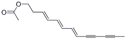 3,5,7-Tridecatriene-9,11-diyn-1-ol, acetate CAS#: 506-16-1