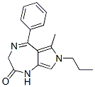 3,7-Dihydro-6-methyl-5-phenyl-7-propylpyrrolo[3,4-e]-1,4-diazepin-2(1H)-one CAS#: 57435-93-5
