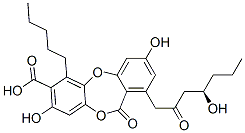 3,8-Dihydroxy-1-[(R)-4-hydroxy-2-oxoheptyl]-11-oxo-6-pentyl-11H-dibenzo[b,e][1,4]dioxepin-7-carboxylic acid CAS#: 55483-15-3