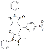 3H-Pyrazol-3-one, 4,4-(4-nitrophenyl)methylenebis1,2-dihydro-1,5-dimethyl-2-phenyl- CAS#: 55774-19-1