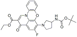 3H-Pyrido[3,2,1-kl]phenoxazine-2-carboxylicacid,6-[3-[[(1,1-dimethylethoxy)carbonyl]amino]-1-pyrrolidinyl]-5-fluoro-3-oxo-,ethylester(9CI) CAS#: 439927-96-5