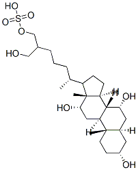 (3R,5R,7R,8R,9S,10S,12S,13R,14S)-3,7,12-trihydroxy-17-[(2R)-6-(hydroxymethyl)-7-sulfooxy-heptan-2-yl]-10,13-dimethyl-2,3,4,5,6,7,8,9,11,12,14,15,16,17-tetradecahydro-1H-cyclopenta[a]phenanthrene CAS#: 53939-18-7