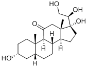 (3R,5R,8S,9S,10S,13S,14S,17R)-17-[(1R)-1,2-dihydroxyethyl]-3,17-dihydr oxy-10,13-dimethyl-2,3,4,5,6,7,8,9,12,14,15,16-dodecahydro-1H-cyclopen ta[a]phenanthren-11-one CAS#: 667-66-3