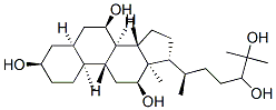 (3R,5S,7R,8R,9S,10S,12S,13R,14S,17R)-17-[(2R)-5,6-dihydroxy-6-methylheptan-2-yl]-10,13-dimethyl-2,3,4,5,6,7,8,9,11,12,14,15,16,17-tetradecahydro-1H-cyclopenta[a]phenanthrene-3,7,12-triol CAS#: 58469-95-7