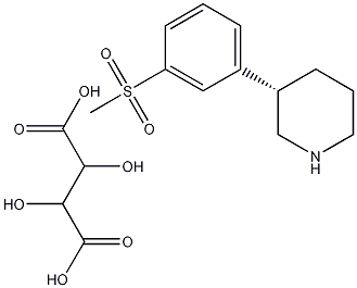 3S-(-)-3-(3-Methanesulfonyl-phenyl)-piperidine Tartaric Acid Salt CAS#: 504398-38-3