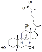 (3a,5b,7a,12a)-3,7,12-trihydroxy-Cholestan-26-oic acid CAS#: 547-98-8
