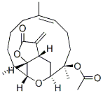(3aS,5S,6R,9E,14R,15R,15aR)-2,3,3a,4,5,6,7,8,11,12,13,14,15,15a-Tetradecahydro-6,10,14-trimethyl-3-methylene-2-oxo-5,15-epoxycyclotetradeca[b]furan-6-ol acetate CAS#: 55822-20-3