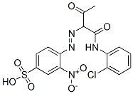 4-[[1-[[(2-chlorophenyl)amino]carbonyl]-2-oxopropyl]azo]-3-nitrobenzenesulphonic acid CAS#: 57206-99-2
