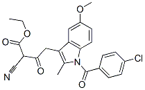 4-[1-(p-Chlorobenzoyl)-5-methoxy-2-methyl-1H-indol-3-yl]-2-cyano-3-oxobutyric acid ethyl ester CAS#: 57846-37-4