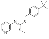 (4-(1,1-Dimethylethyl)phenyl)methyl ethyl 3-pyridinylcarbonimidodithioate CAS#: 51308-53-3