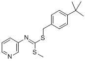 (4-(1,1-Dimethylethyl)phenyl)methyl methyl-3-pyridinylcarbonimidodithioate CAS#: 51308-52-2