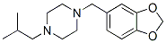 4-[(1,3-Benzodioxol-5-yl)methyl]-1-isobutylpiperazine CAS#: 55436-38-9