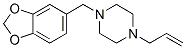 4-[(1,3-Benzodioxol-6-yl)methyl]-1-allylpiperazine CAS#: 55436-35-6