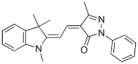 4-[(1,3-dihydro-1,3,3-trimethyl-2H-indol-2-ylidene)ethylidene]-2,4-dihydro-5-methyl-2-phenyl-3H-pyrazol-3-one CAS#: 5190-63-6
