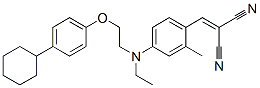 [[4-[[2-(4-cyclohexylphenoxy)ethyl]ethylamino]-2-methylphenyl]methylene]malononitrile CAS#: 54079-53-7